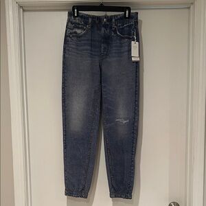 ECRU DENIM Trompe L’Oiel Jeans Printed Track Pants NWT Sz Small